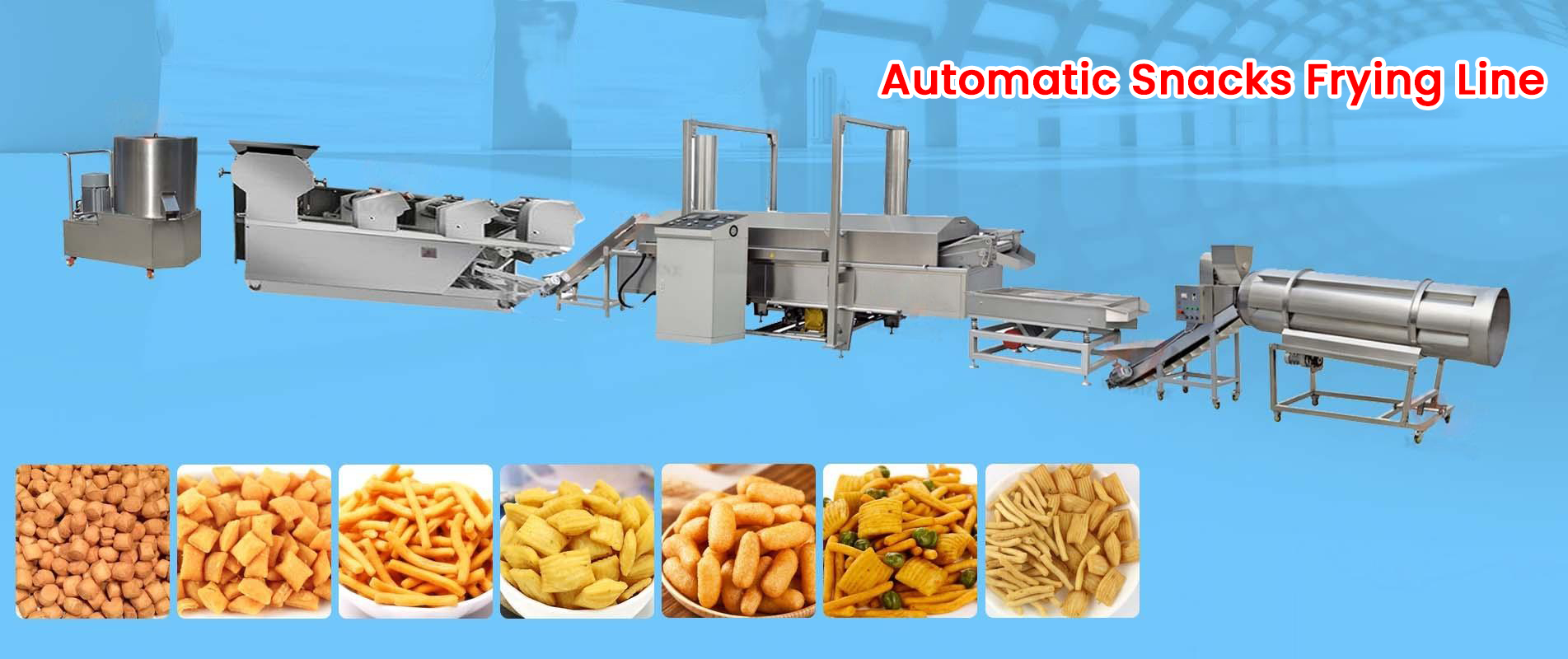 Automactic Snacks Frying Line